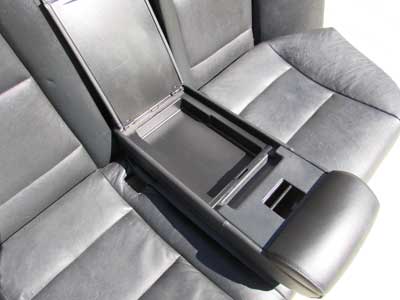BMW Rear Seats Complete Black Leather Fold Down E60 525i 528i 530i 535i 545i 550i M5 Sedan8